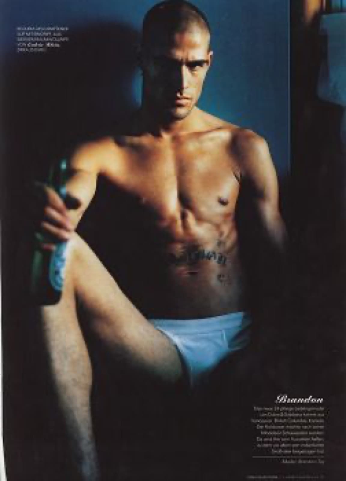 Brandon Mills — commercial campaign frame from the genesis modeling archive