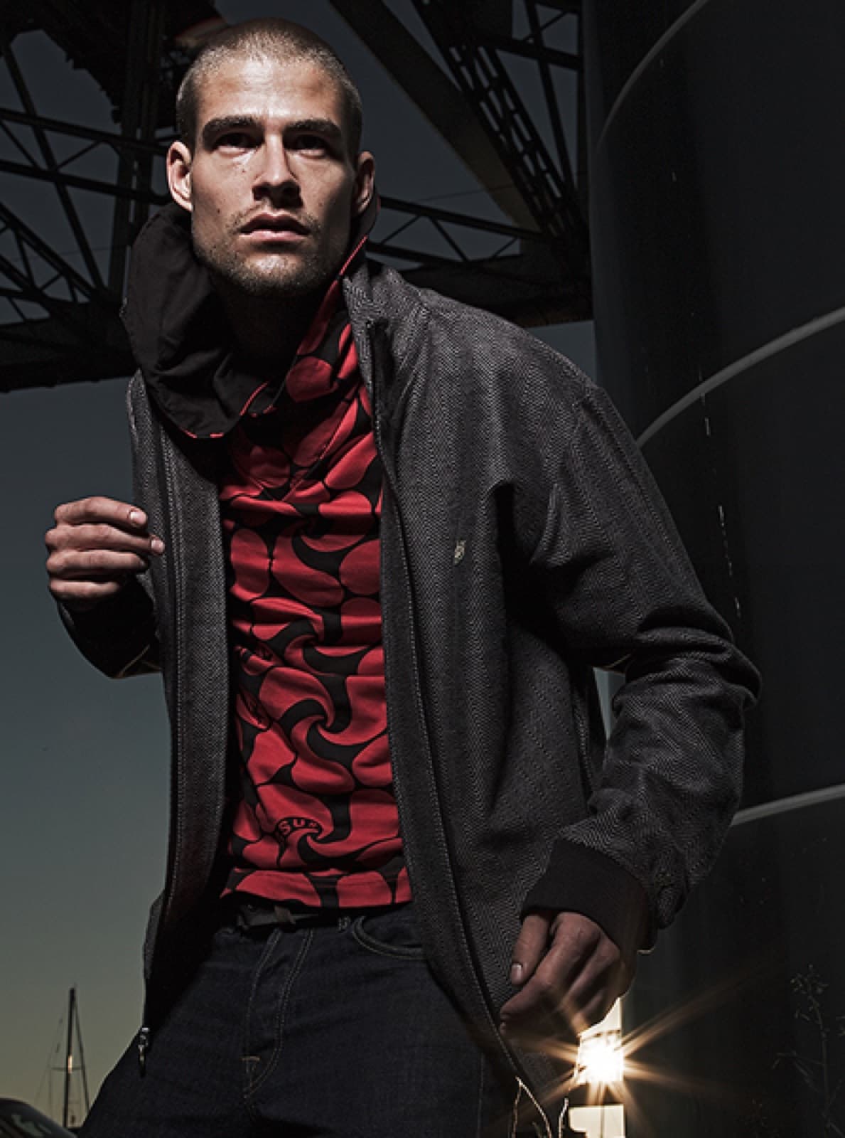 Brandon Mills — commercial campaign frame from the genesis modeling archive